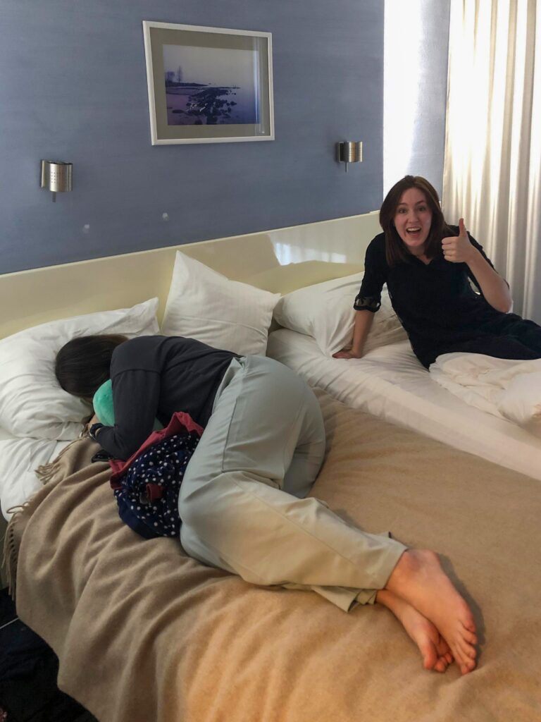 Image of singers napping