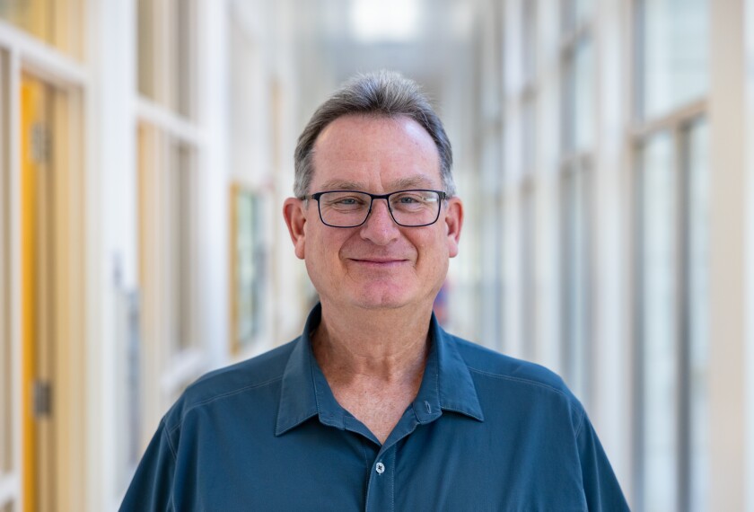 Picture of Professor Doug Weatherford in a blue collared shirt