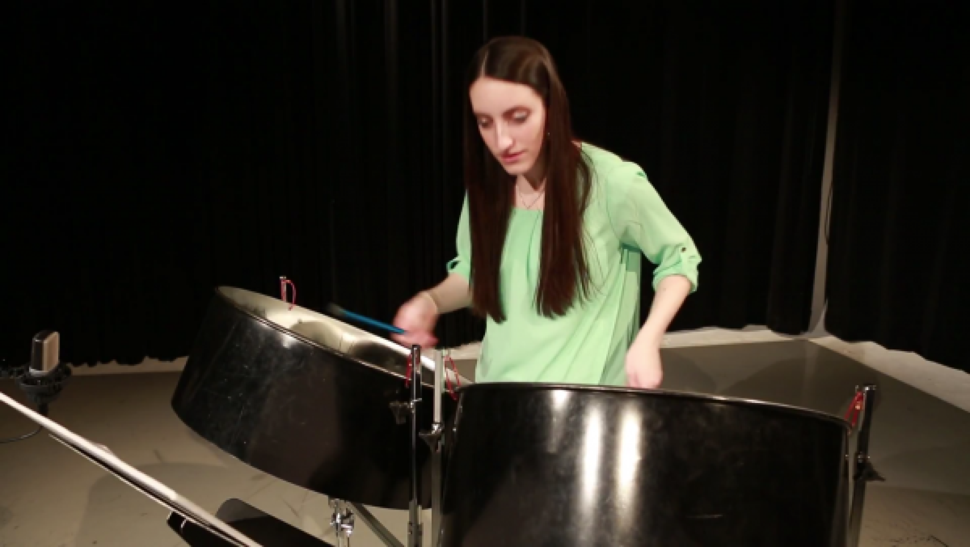 Double seconds and guitar pan players performing