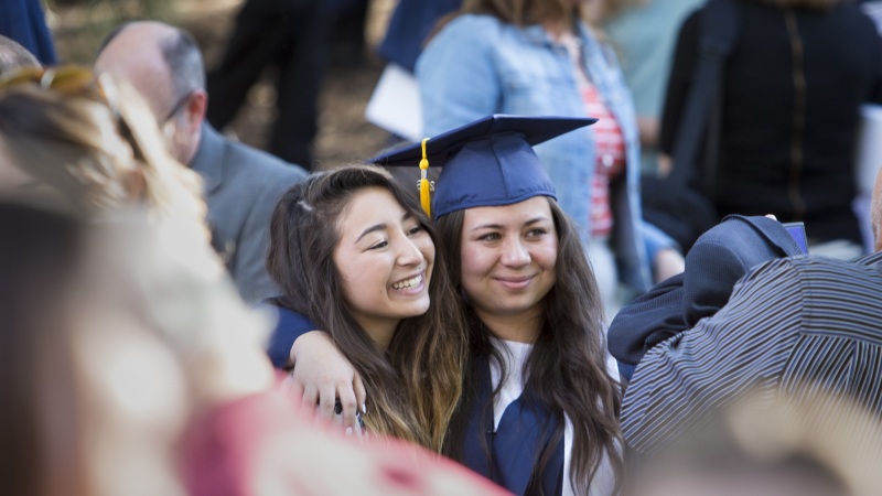 Sisters at BYU graduation