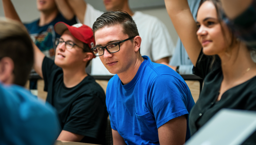 Student feeling the effects of imposter syndrome in a competitive class.