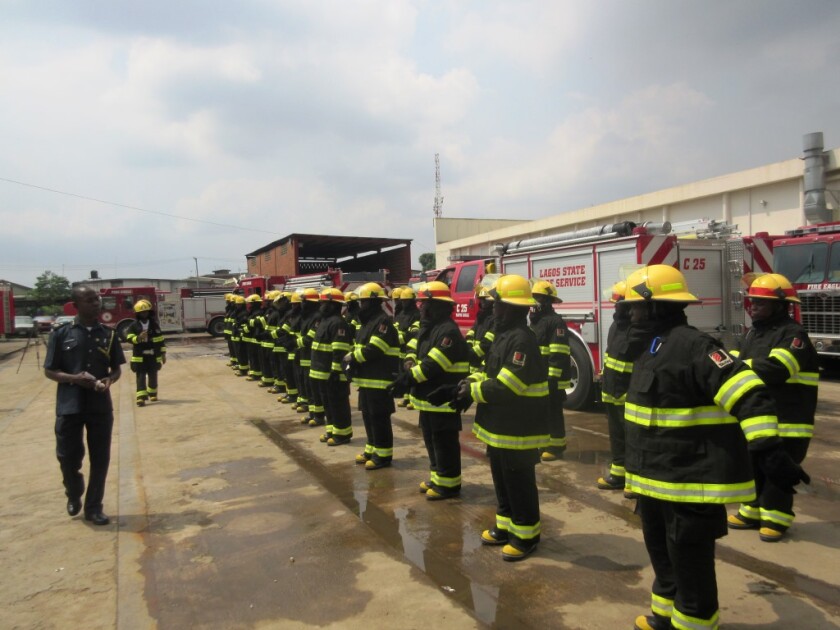 Firefighters in Training, Lagos, Nigeria