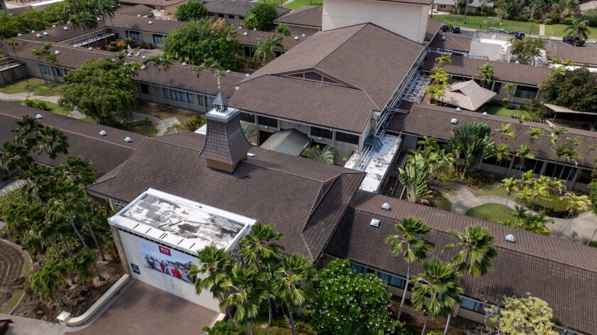 Drone shot of McKay building
