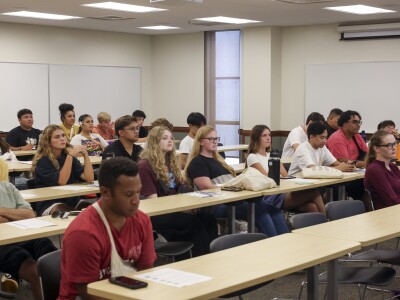 A group of Student attending workshop in the HBG