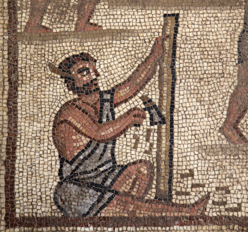 Mosaic Showing Construction of the Tower