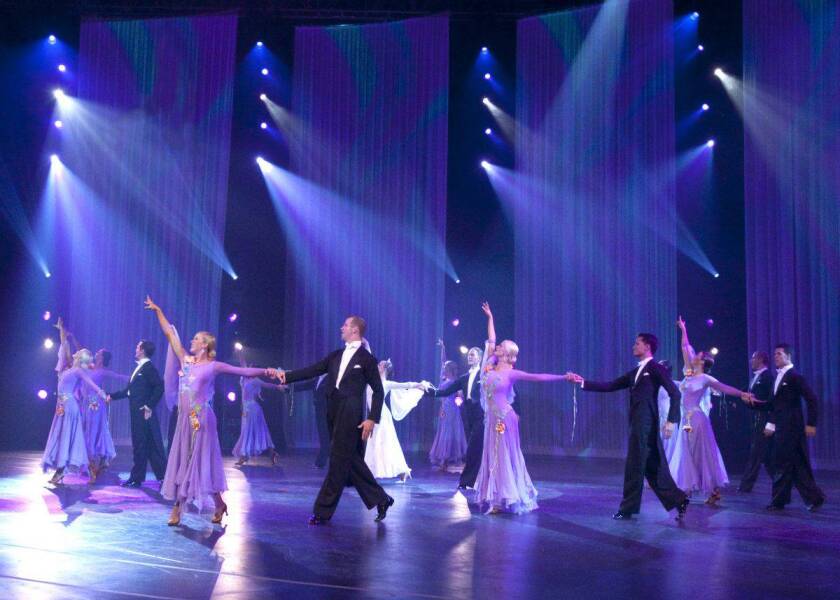 The BYU Ballroom Dance Company, donning elegant gowns and debonair tuxedos take the stage during Capture the Magic, a 90-minute presentation of popular ballroom dances enjoyed around the world.
