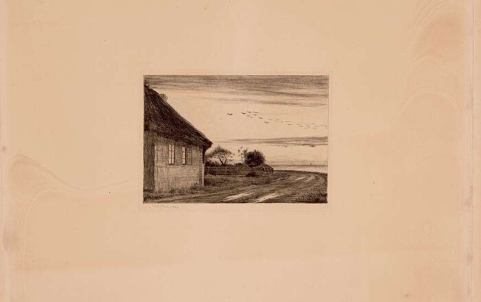 Evening Landscape; From Hellebaek
