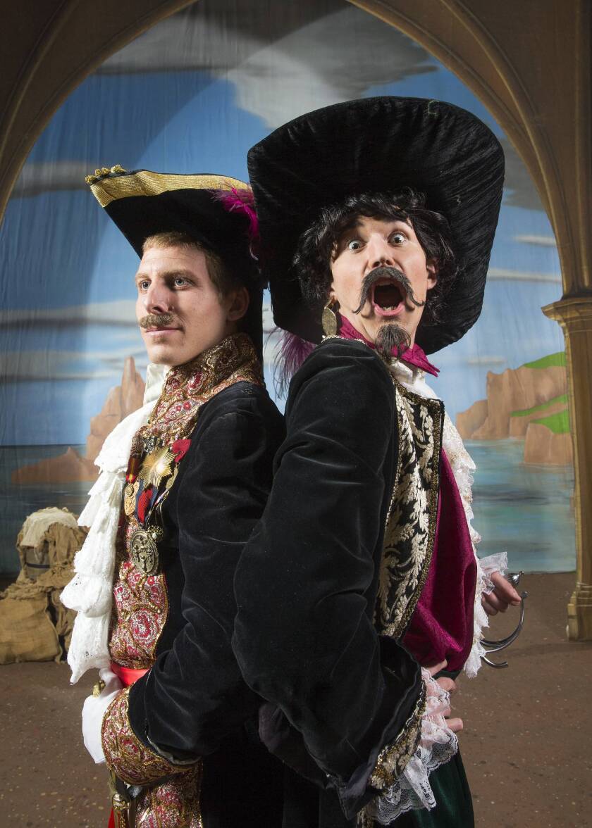 Zach Wetzel (Major General) and Ben Kramer (Pirate King).