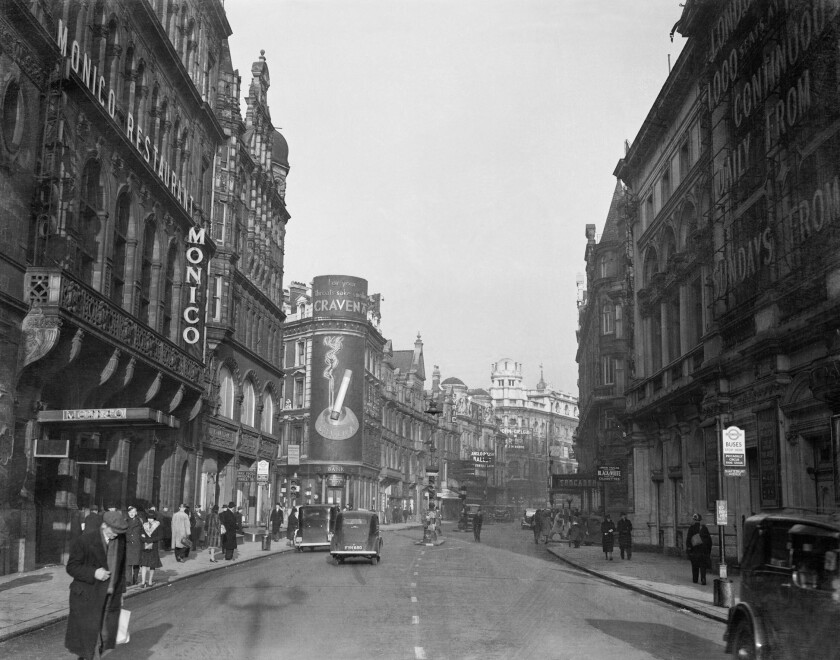 A_general_view_looking_down_Shaftesbury_Avenue_towards_the_Lyric_and_Apollo_Theatres_in_1940._D1791.jpg