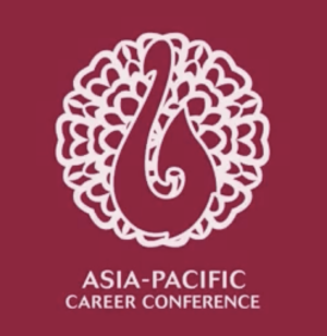 Asia Pacific Career Conference logo in maroon and white