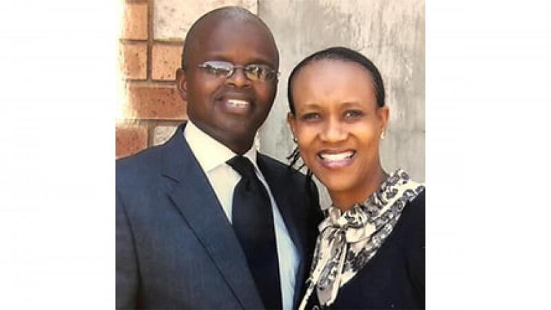 Khumbulani Desmond Mdletshe and his wife Futhi Mdletshe