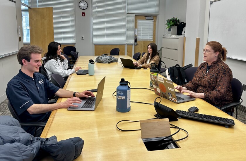 Picture of the UX team's weekly meeting.