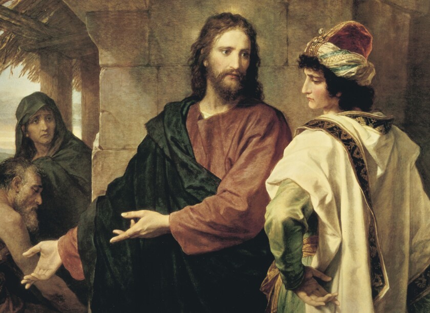 Portrait of Christ and the Rich Young Ruler
