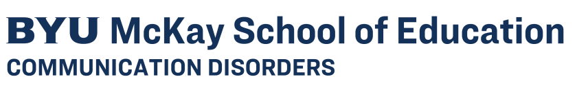 BYU McKay School of Education Communication Disorders logo