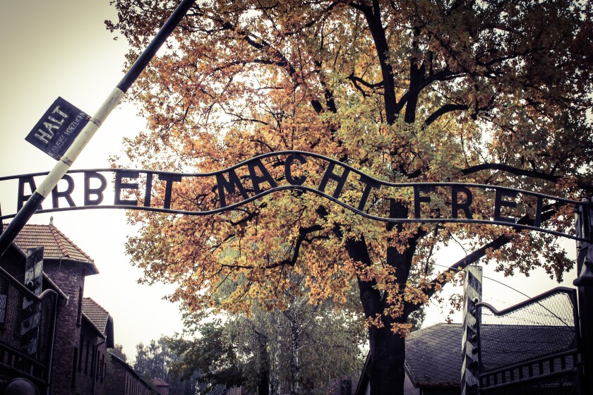 Entrance gate at Auschwitz I